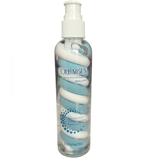 Fayankou Other - Collagen Marshmallow ANTI-AGING Body Lotion — White & Light Blue